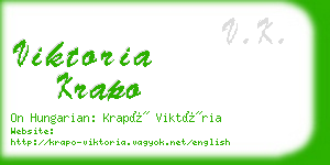 viktoria krapo business card